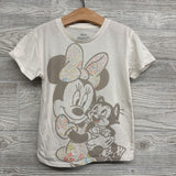 Shirt Minnie Mouse Flower Bow & Ribbed Bike Shorts Flowers 5T