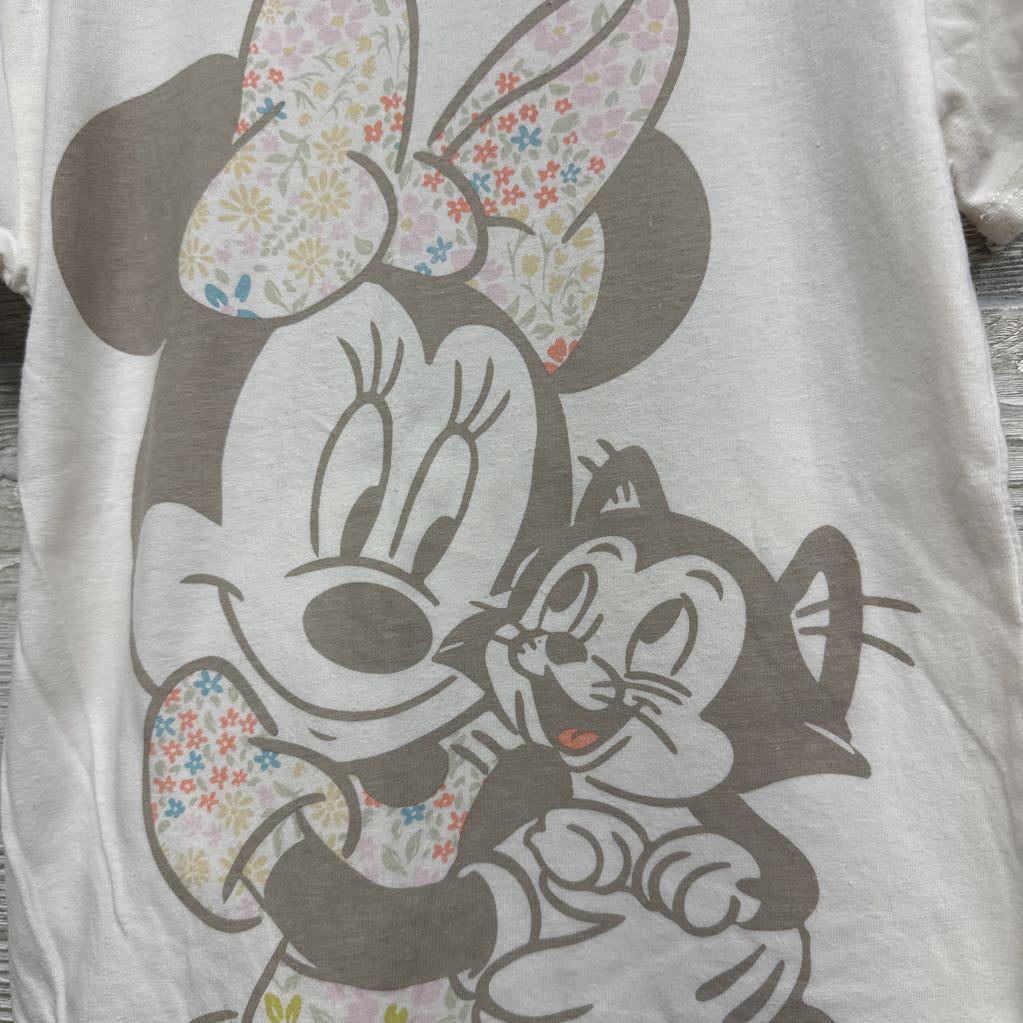 Shirt Minnie Mouse Flower Bow & Ribbed Bike Shorts Flowers 5T