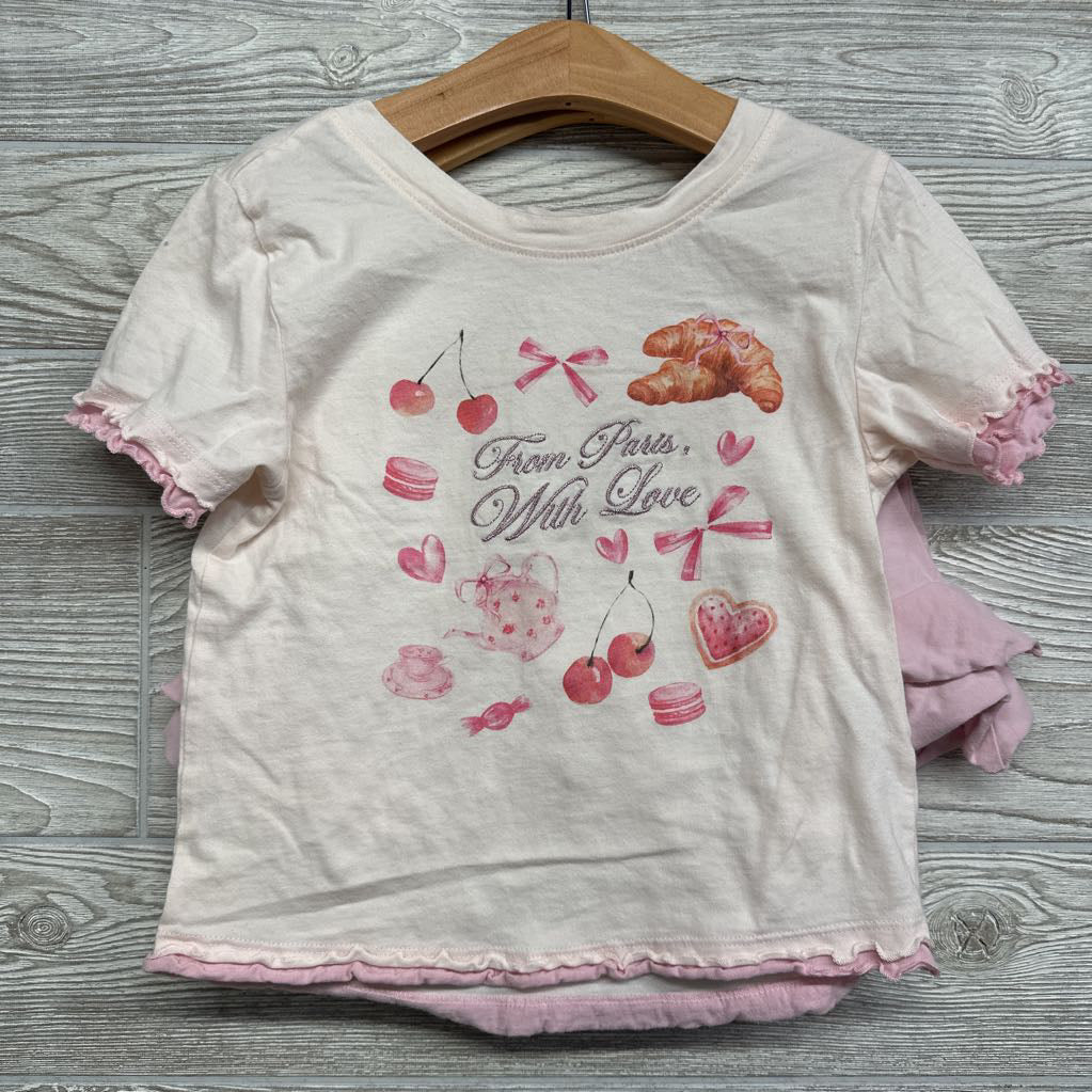 Shirt From Paris, With Love & Lettuce Trim Skort 8