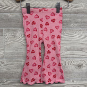 Ribbed Flare Pants Conversation Hearts 12-18M