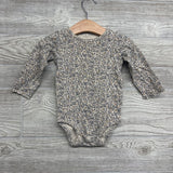 Knit Skirtall & LS Shirt Flowers Lettuce Trim 12M