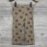 LS Ribbed Mock Neck Shirt & Flare Pants Reindeer 12-18M