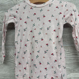 2 Pc LS Bamboo PJs Flowers 18M