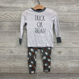 2 Pc LS PJs Trick Or Treat Pumpkins Ghosts 3T
