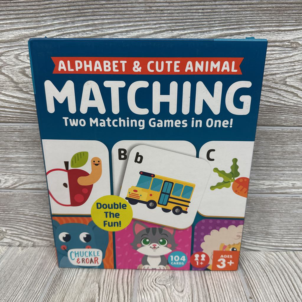 NEW Alphabet & Animal Matching Game