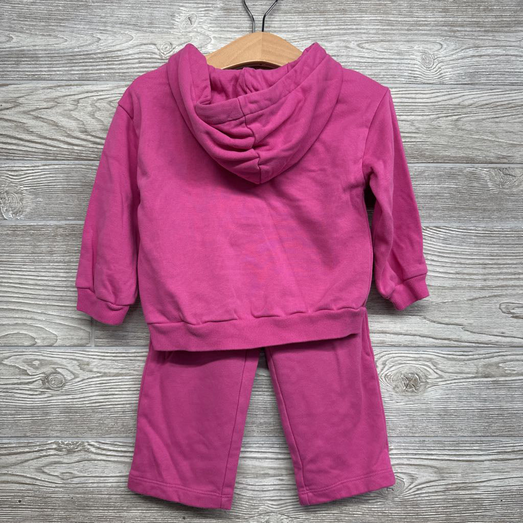 French Terry Hoodie & Sweatpants Embroidered Logo 18-24M