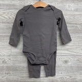 Ribbed Leggings, Bodysuit & Animal Print Vest 18M