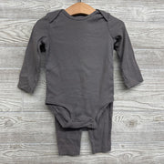 Ribbed Leggings, Bodysuit & Animal Print Vest 18M