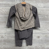Ribbed Leggings, Bodysuit & Animal Print Vest 18M