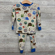 2 Pc Bamboo Pj Moose, Trees* 2t
