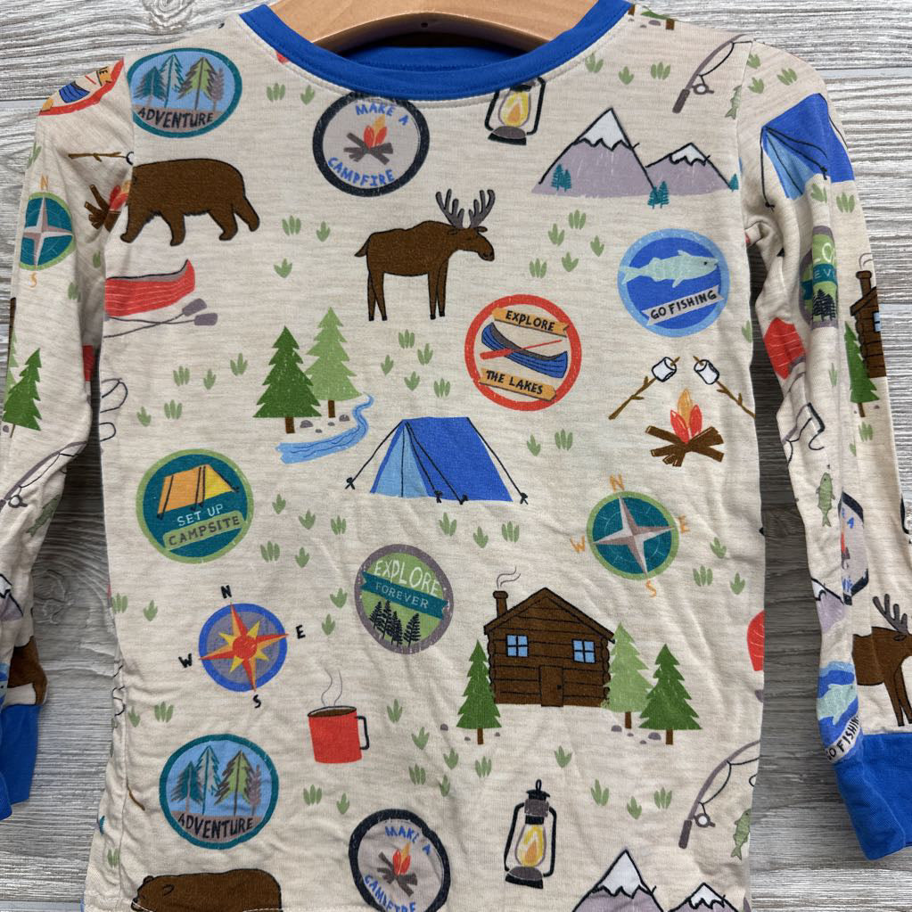 2 Pc Bamboo Pj Moose, Trees* 2t