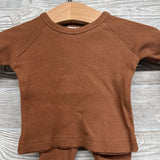 2 Pc Ls Ribbed Shirt & Pants 0-3M