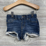 Denim Shorts Eyelet Hem 2t