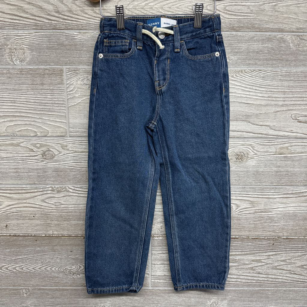 Barrel Leg Drawstring Jeans 5t