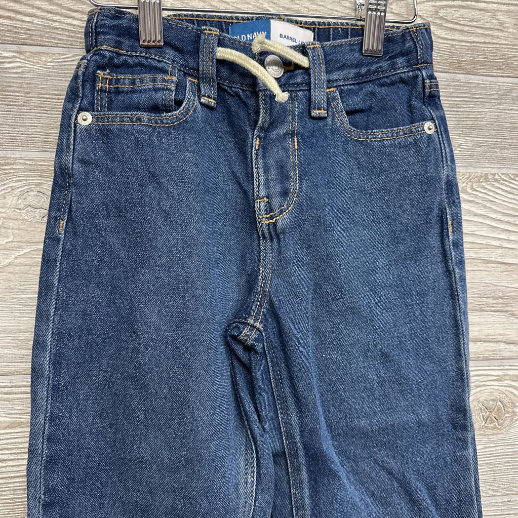 Barrel Leg Drawstring Jeans 5t