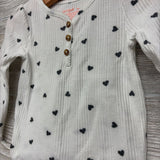 Henley LS Shirt Hearts 18M