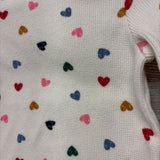 Waffle Knit Shirt Hearts 2t