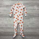 Waffle Knit Sleeper Pumpkins 2t