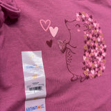 NEW LS Shirt Ruffles Hedgehog 2t