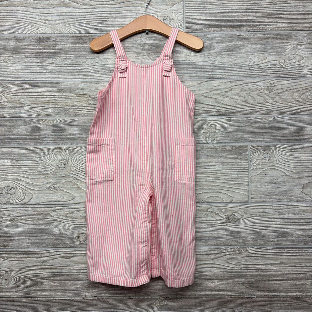 Striped Denim Wide Leg Overalls 18-24M