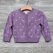 Knit Cardigan Hearts 18M