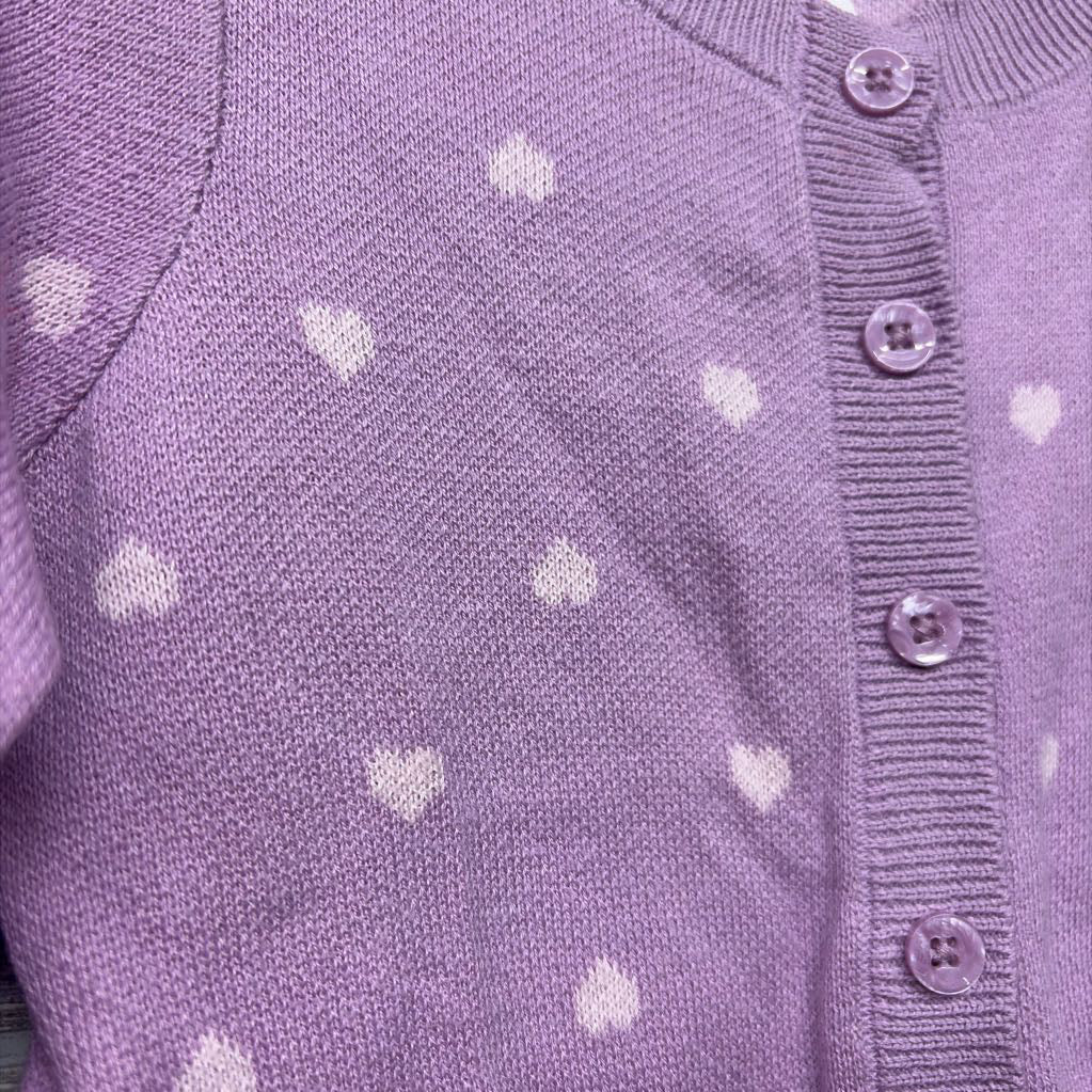 Knit Cardigan Hearts 18M