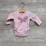 Organic Side Snap Bodysuit Heart 1-2M
