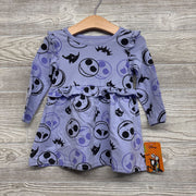 NEW LS Dress Jack Skellington 18M