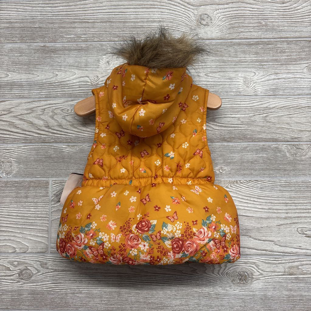 NEW Puffer Vest Flowers 2t