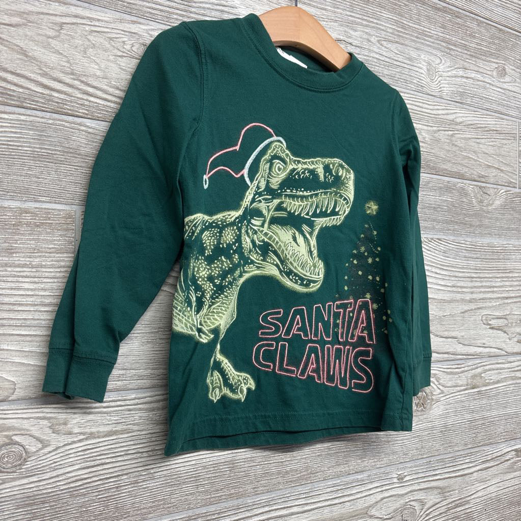 LS Shirt T Rex W/ Santa Hat 4