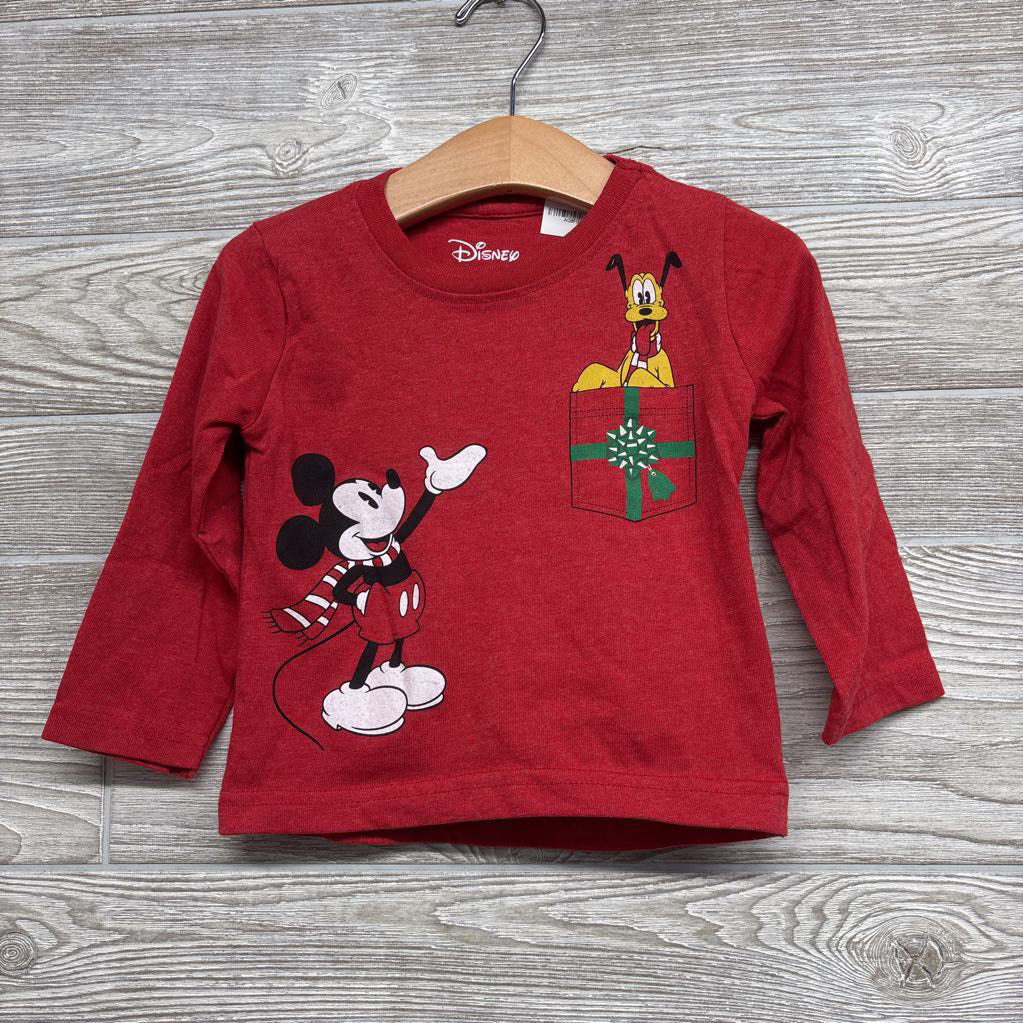 LS Shirt Mickey & Pluto 3t