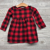 Buffalo Plaid LS Dress 18M