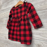 Buffalo Plaid LS Dress 18M