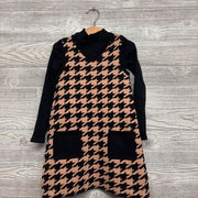 Houndstooth Sweater Jumper, Ribbed LS Shirt 5-6