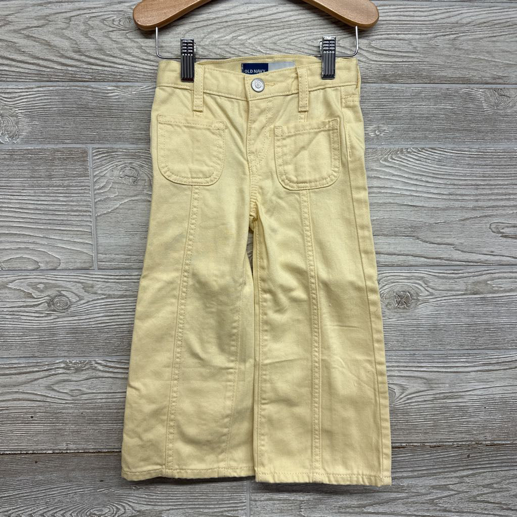 Wide Leg Jeans Front Pockets 3t