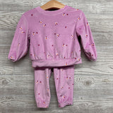 Plush Shirt & Pants Flowers 18M