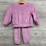 Plush Shirt & Pants Flowers 18M