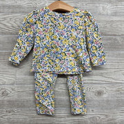 LS Shirt & Pants Flowers 18-24M