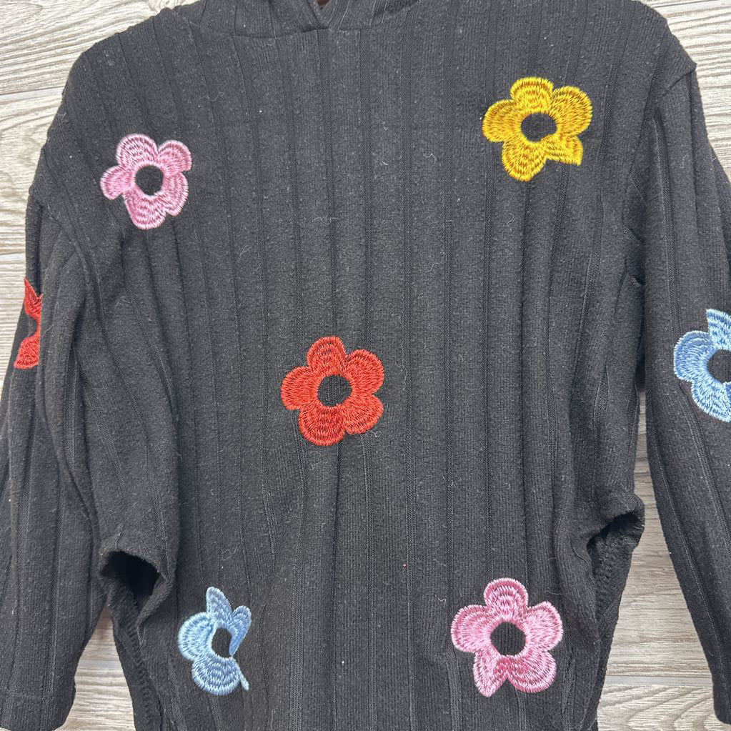 Ribbed Embroidered Flowers Shirt & Pants 4