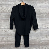 Ribbed Embroidered Flowers Shirt & Pants 4