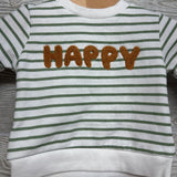 Crewneck Stripes Happy 3M