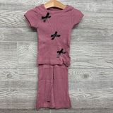 Ribbed Shirt Bows & Pants 2t