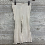 Sweater Lettuce Ribbed Flare Leggings 2t