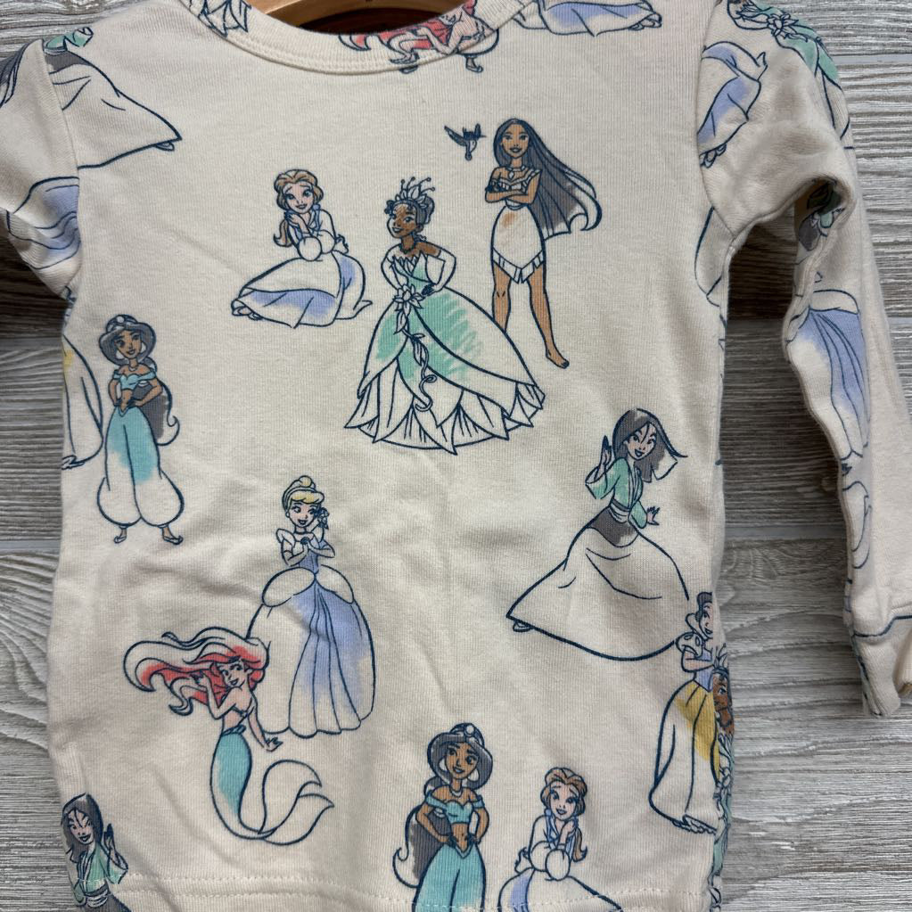 2 Pc Organic Pj Disney Princess 18-24M