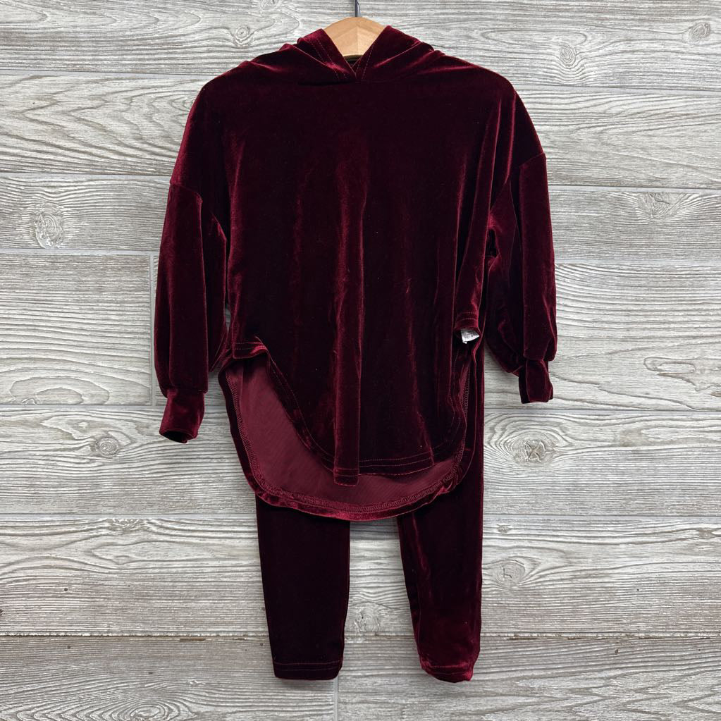 Crushed Velvet Pullover & Pants 4y