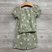 Textured Shirt & Wide Pants Flowers 24M