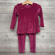 Ribbed Peplum Shirt & Pants 18-24M