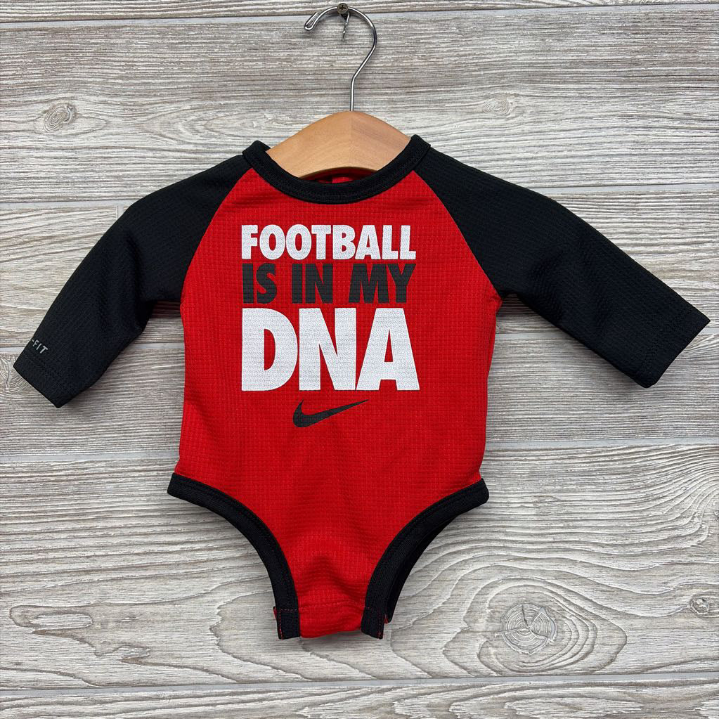 Waffle Knit LS Bodysuit Football Is In My DNA 3M