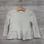 Waffle Knit Peplum Shirt 2t