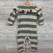 Ruffle Sweater Outfit Stripes 6-9M
